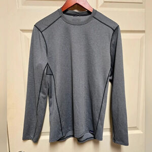 Patagonia T Shirt Capilene Midweight Polartec 44425 Gray Long Sleeve Base SzSm
